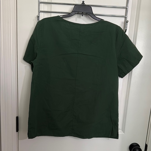 Vintage Red Elephant Green Short Sleeve Top - Picture 7 of 14